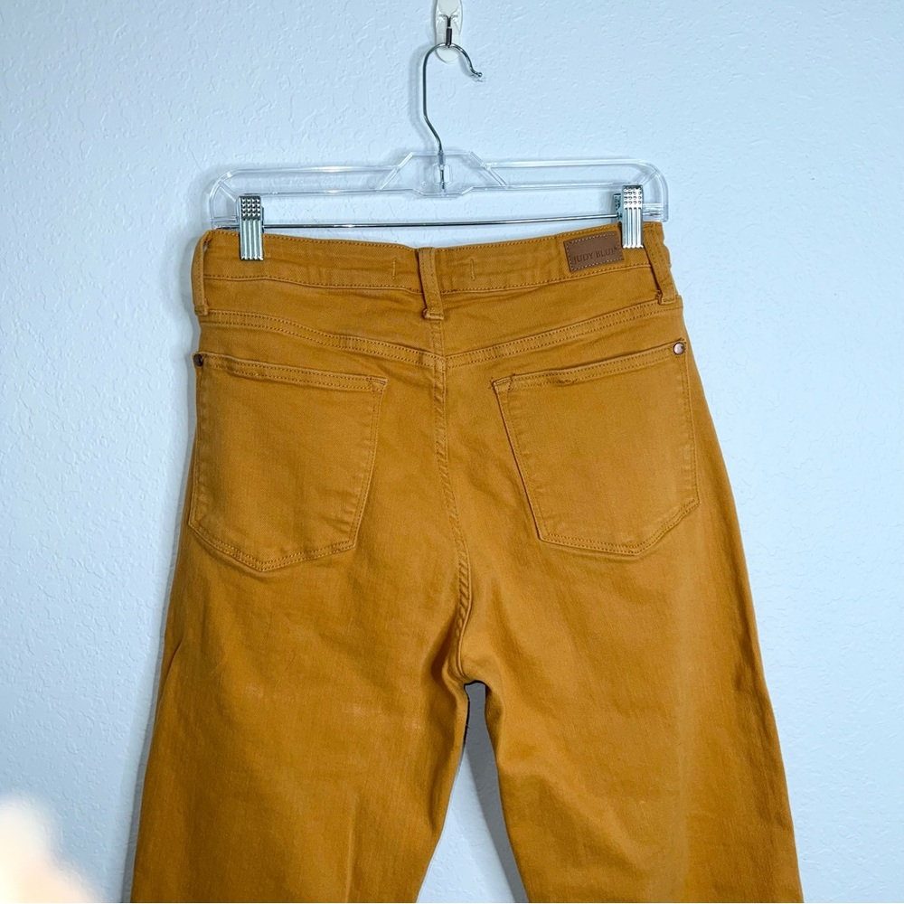 Judy Blue Mustard Cropped Button-Fly Ankle Jeans - Picture 4 of 14